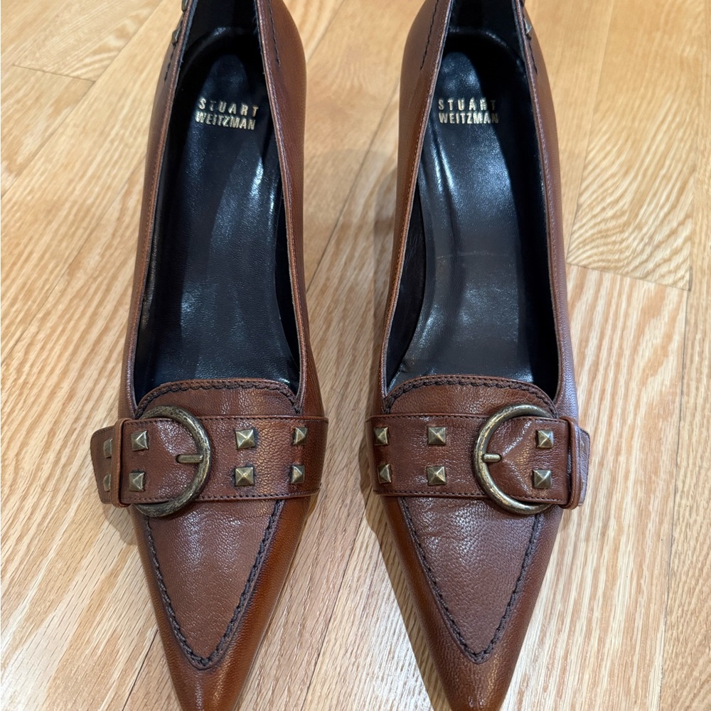Stuart Weitzman Brown Leather Women's Shoes